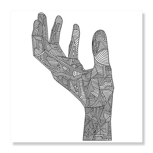 디아섹액자 벽걸이및테이플용, Artistic Hand