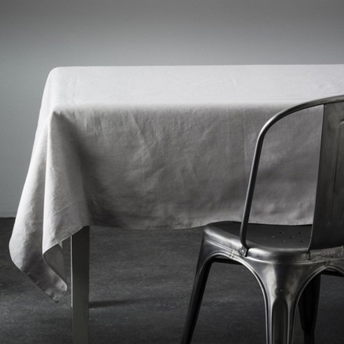AM.PM. 린넨 F665746 테이블보, pearl grey, 180 x 300 cm