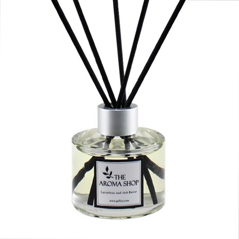 The Aroma Shop 투명유리병 100ml 디퓨저, 라임바질