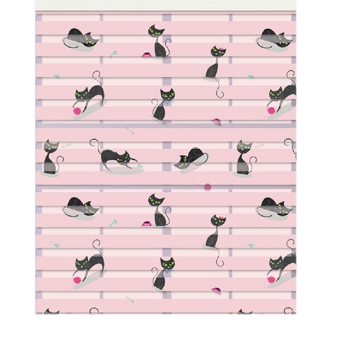 스코홈 북유럽 감성 콤비 블라인드180, Cat (핑크)