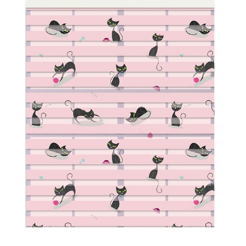 스코홈 북유럽 감성 콤비 블라인드150, Cat (핑크)