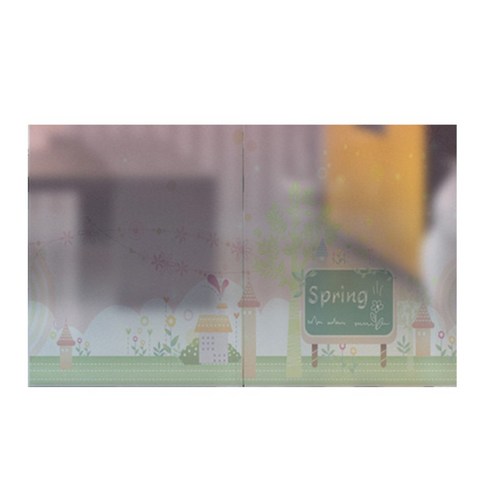 꾸밈 글라스 시트지, 봄향기가득한마을