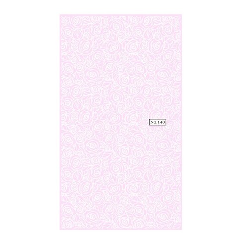 네일스케치 드라이데칼, 로즈라인 플라워 화이트, 1개