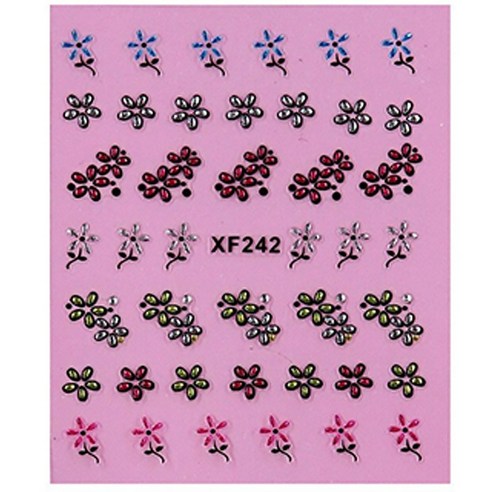 노랜드 XF 네일 스티커 3D 마크, XF242, 10개입