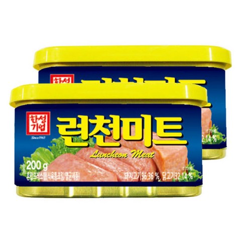 한성기업 런천 미트, 200g, 2개