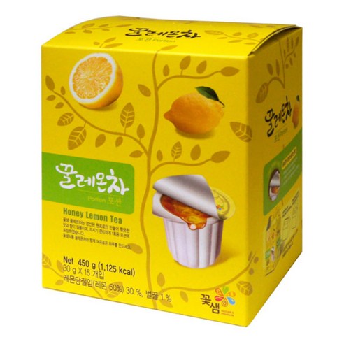 꽃샘식품 꽃샘 꿀레몬차포션