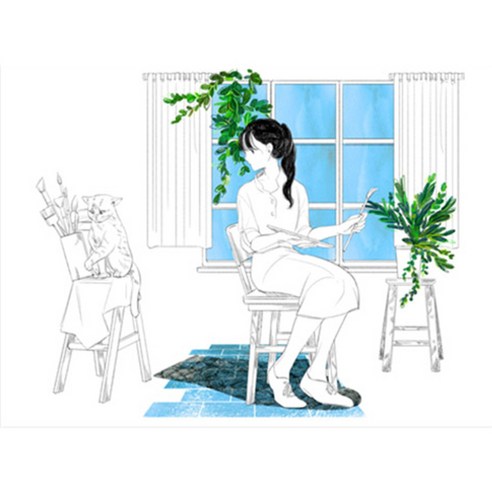 월니크 내외부용 (345x240mm)+(345x67mm) 노트북보호스킨, QLS-026, 1개