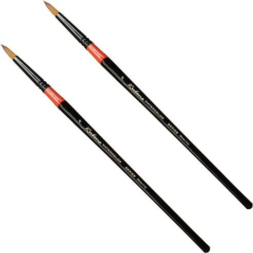 루벤스 720R 수채화 환 붓, 8호, 4개