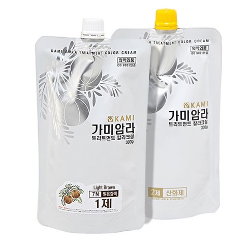 가미암라 트리트먼트 칼라크림 300g, 7N 밝은갈색, 1개
