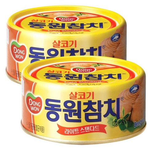 동원 라이트 스탠다드 참치, 210g, 2개