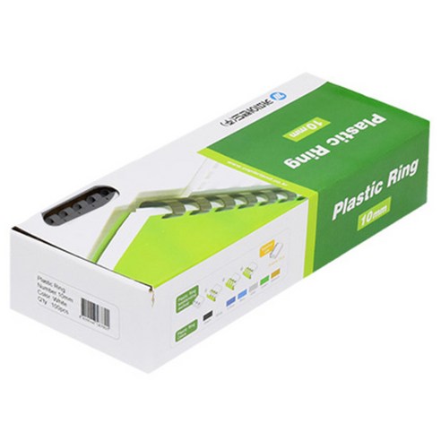 카피어랜드 제본 플라스틱링 1BOX 100개입, 검정색, 10mm, 100개