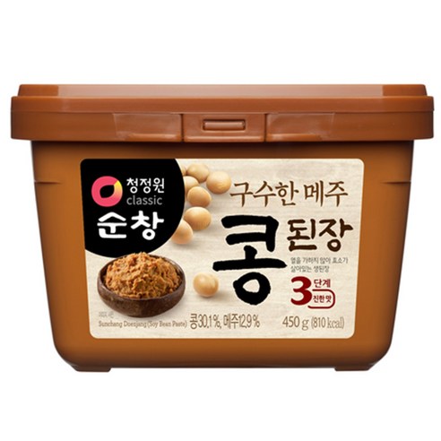 청정원순창 구수한 메주 콩된장, 450g, 1개