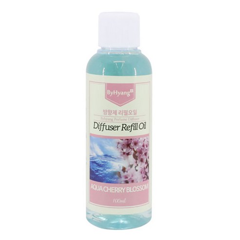 바이향 디퓨저 리필 오일, 아쿠아체리블라썸, 100ml