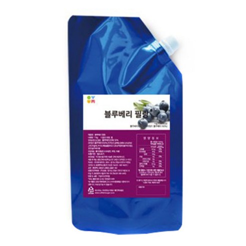 오붐 블루베리 필링잼, 1kg, 1개