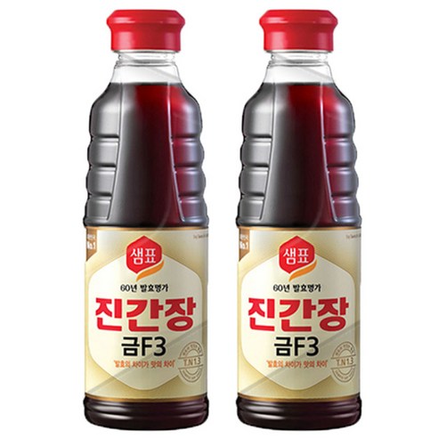 샘표 진간장 금 F3, 300ml, 2개