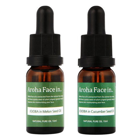 아로하트리즈 아로하페이스인 오일 세트, 멜론씨드 10ml + 오이씨드 10ml, 1세트