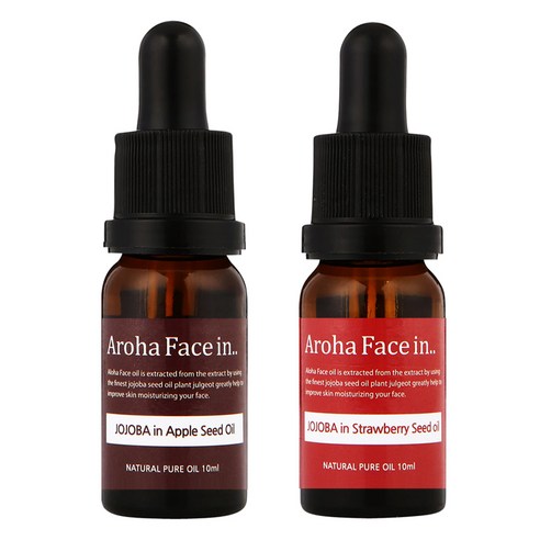 아로하트리즈 아로하페이스인 오일 세트, 애플씨드 10ml + 딸기씨드 10ml, 1세트