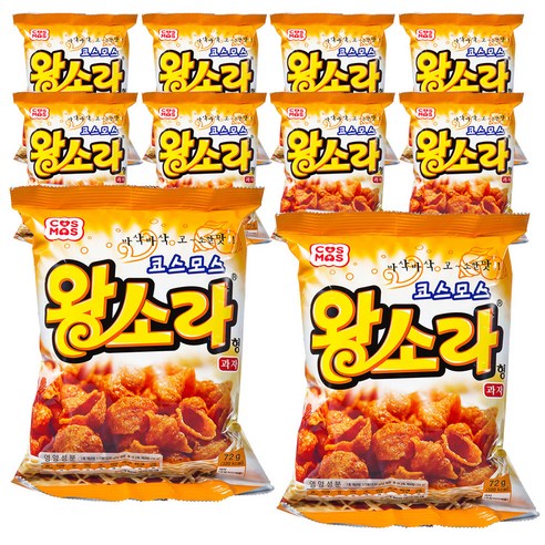 코스모스제과 왕소라형과자, 72g, 10개