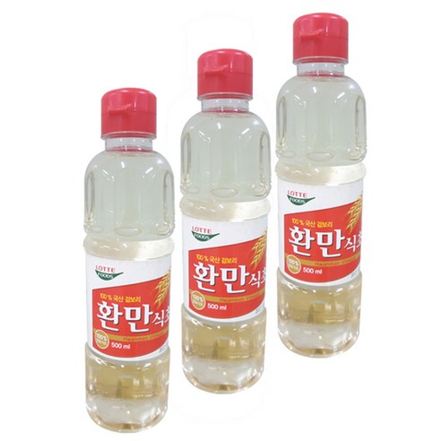 롯데푸드 환만식초, 500ml, 3개