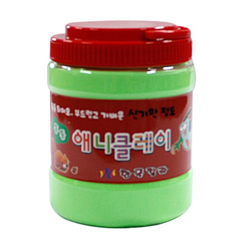 애니클레이 버켓, 형광초록, 500g