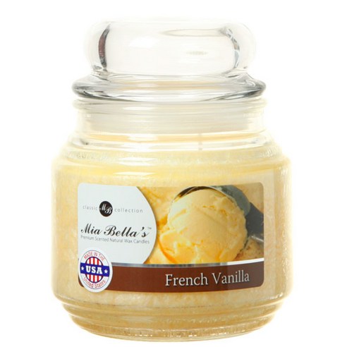 미아벨라 클래식 컬렉션 팜왁스 자캔들 미디엄 454g, French Vanilla, 1개