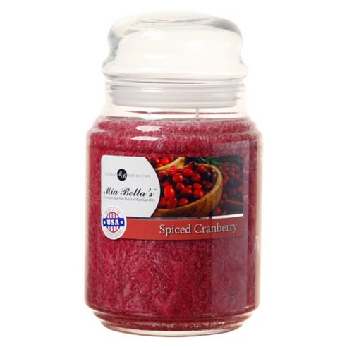 미아벨라 클래식 컬렉션 팜왁스 자캔들 라지 737g, Spiced Cranberry, 1개