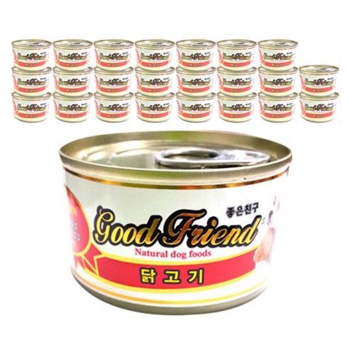 굿프렌드 애견용 간식 캔, 닭고기, 24개