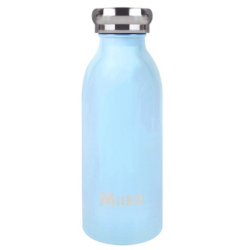 밀코 보온보냉 텀블러, 파스텔블루, 350ml