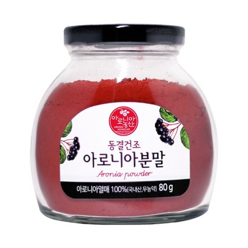 아로니아농산 동결건조 아로니아 분말, 2개, 80g