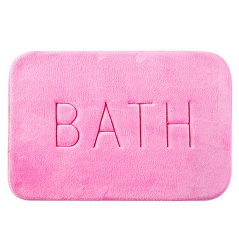블럭마트 BATH 두꺼운 메모리폼 발매트, 핑크