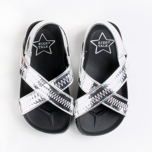 남아용 에나멜 여름 브론디 샌들