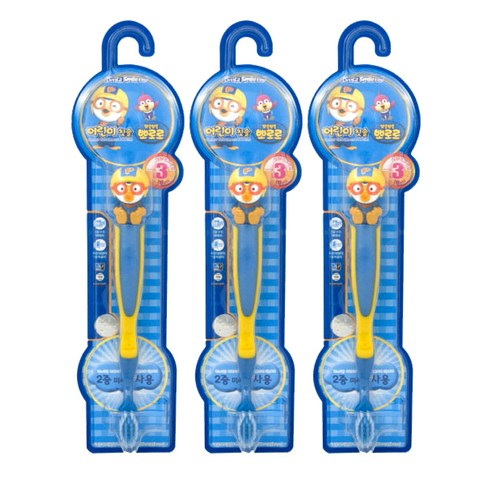 뽀로로 칫솔, 혼합색상, 3개