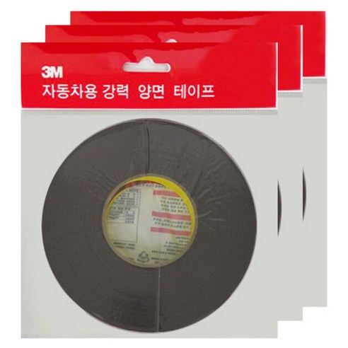3M 아크릴폼 양면테이프 그레이 8mm x 16.5m, 3개