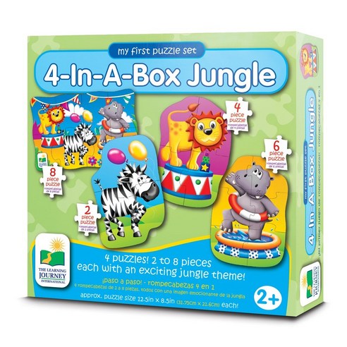 러닝저니 My first 4 - In - A - Box 퍼즐 Jungle, 1개, 20개, 20피스