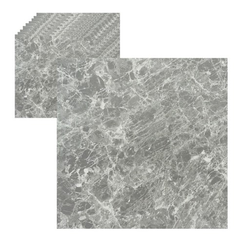 하나리빙 정사각 데코타일, HQ-056 (대리석 그레이), 10개