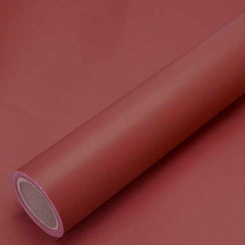 솔로몬샵 무광 양면 종이롤 포장지 50g, 적색, 1개