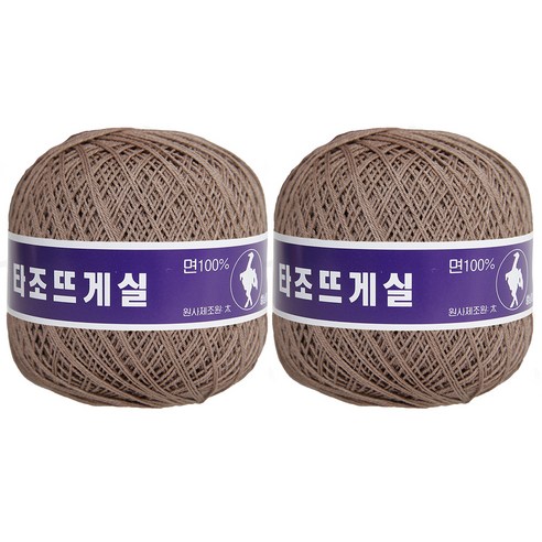 구정 타조 뜨개실 20수 2p, 206 연쵸코