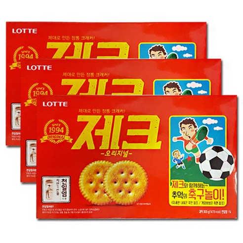 롯데 제크 오리지날, 300g, 3개