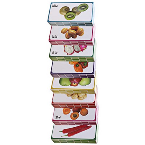 아하토이 종이벽돌블럭 중형 40p, 과일&채소, 1개