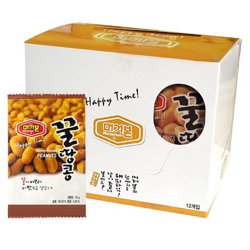 머거본 꿀땅콩, 55g, 12개