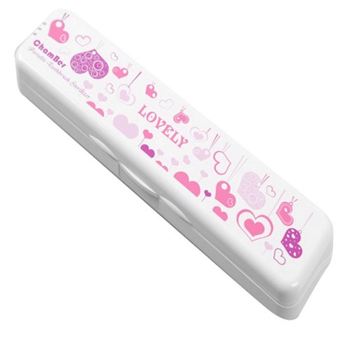 크림챔버 러블리 USB형 휴대용 칫솔 살균기 DK-901, 하트
