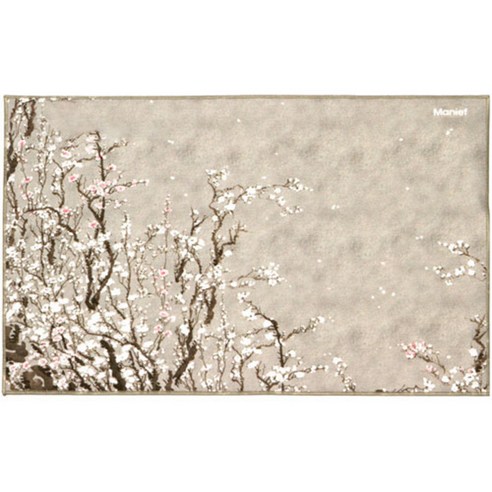 디피텍스 방수 티매트 Petal, Brown, 43 x 29 cm