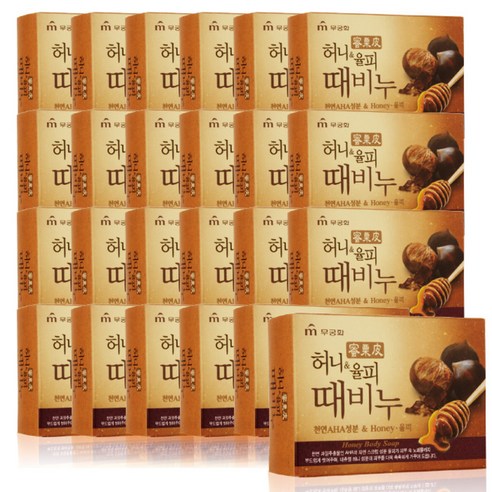 무궁화 허니 앤 율피 때비누, 100g, 24개입