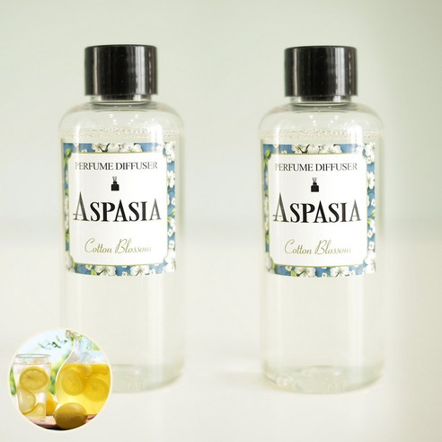 아스파시아 디퓨저 리필 오일 2p, 레몬 시트러스, 100ml