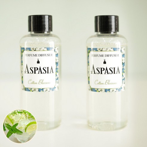 아스파시아 디퓨저 리필 오일 2p, 버가못 시트러스, 100ml