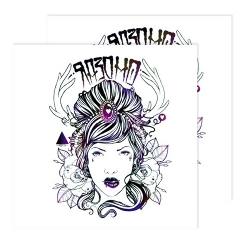 데일리나라 특대형 타투스티커, HB-010, 2개입