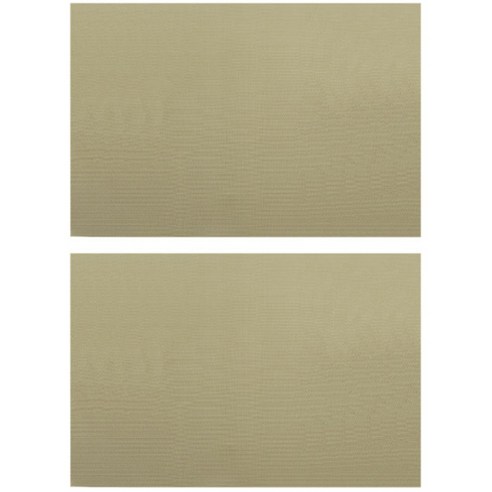 아울리빙 원톤 컬러 식탁 매트 2p, 라이트브라운, 45 x 30 cm