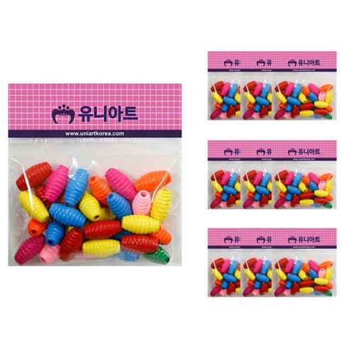 유니아트 2000 모양비즈, 4번, 10개입