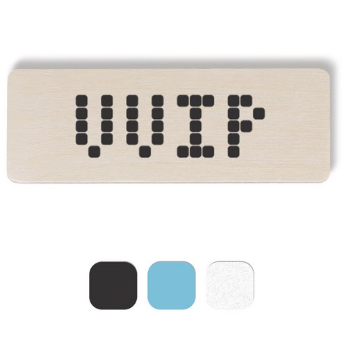 1AM 픽셀도어사인 직사각 + 5mm 픽셀 스티커 3p, 진회색, 하늘색, 반사