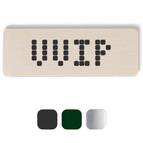 1AM 픽셀도어사인 직사각 + 5mm 픽셀 스티커 3p, 진회색, 초록색, 은색